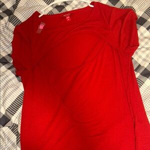 Guess Red Short Sleeve Tee